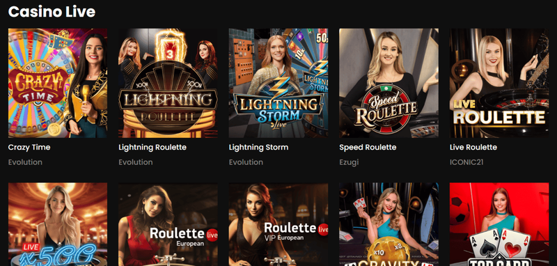 Giochi dal vivo su Wild Tokyo Casino con dealer professionisti